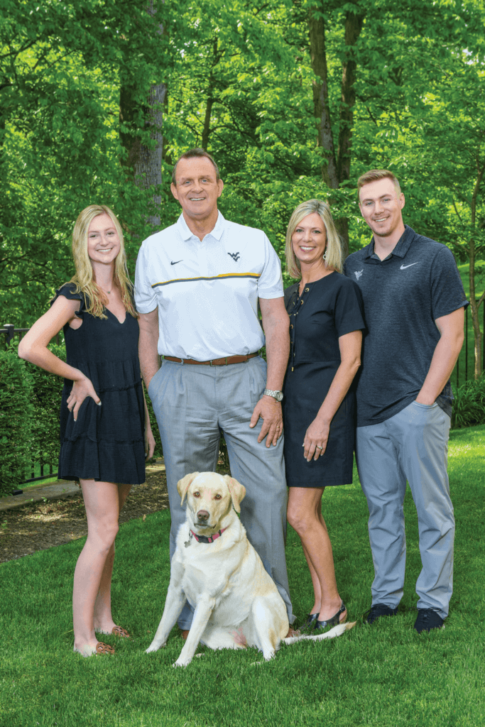 Shane Lyons WVU Athletic Director and Family