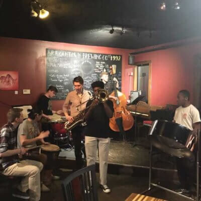 Jazz Band performing in Morgantown Brewing Company