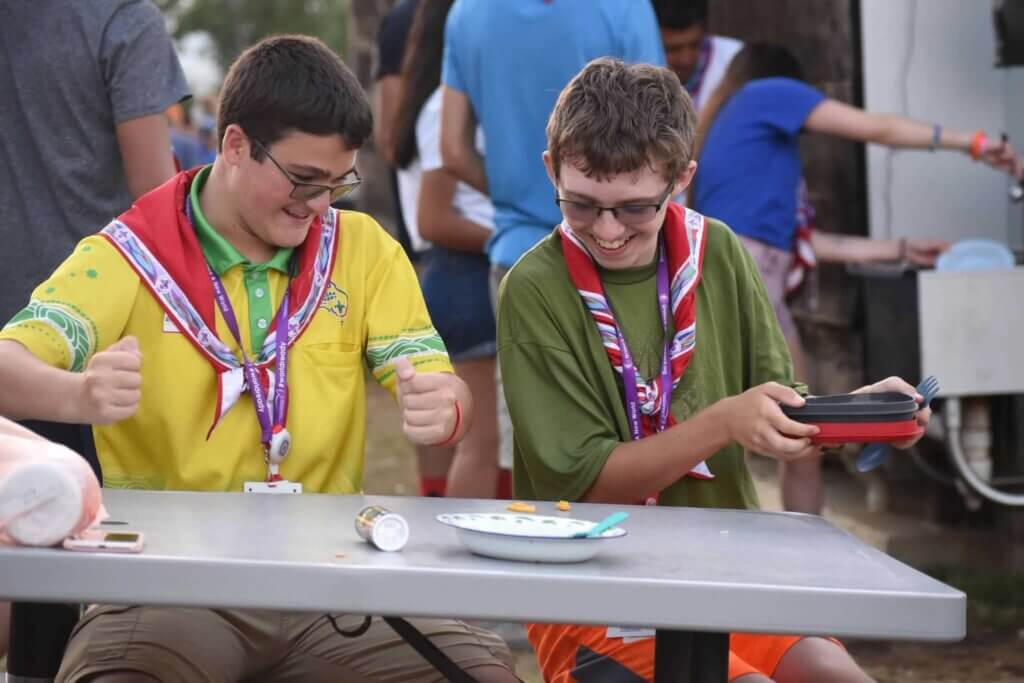 Friendship at the Boy Scout Jamboree